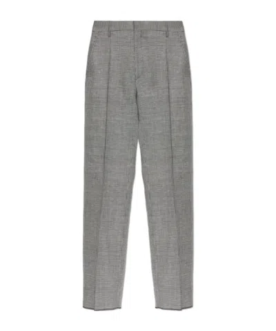 Dsquared2 Houndstooth Tailored Pants In Gray
