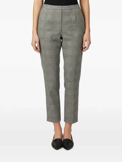 Pre-owned Dsquared2 Houndstooth-check Trousers In Gray