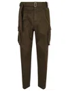 Dsquared2 Sexy Stretch Cotton Cargo Pants In Fir Green