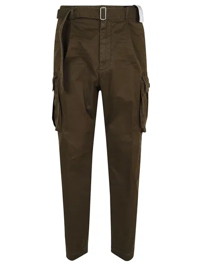 Dsquared2 Hunter One Pleat Pant In Green