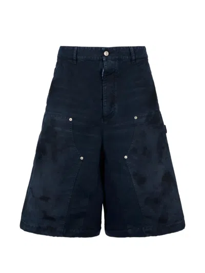 Dsquared2 Hybrid Carpenter Shorts In Blue
