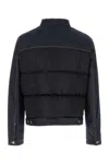 Dsquared2 Hybrid Puffer Jean Jacket In Black