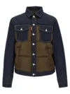 Dsquared2 Hybrid Puffer-jeans Puffer Jackets Multicolor In Blue