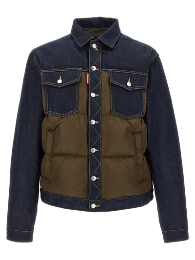 DSQUARED2 DSQUARED2 'HYBRID PUFFER-JEANS' JACKET