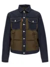 Dsquared2 Hybrid Puffer-jeans Puffer Jackets Multicolor In Blue