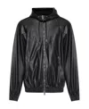 Dsquared2 Hybrid Swag Logo-embellished Panelled Jacket In Black