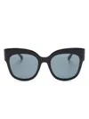 Dsquared2 Hype Butterfly-frame Tinted Sunglasses In Black