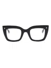 Dsquared2 Hype Glossy Butterfly-frame Glasses In 黑色