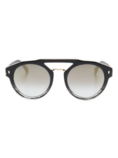 Dsquared2 Hype Ombré Pantos-frame Sunglasses In 黑色