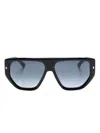 Dsquared2 Hype Pilot-frame Gradient Sunglasses In Black