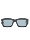Dsquared2 Hype Rectangle Frame Sunglasses In Black