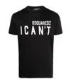 Dsquared2 I Cant Cotton T-shirt In Black