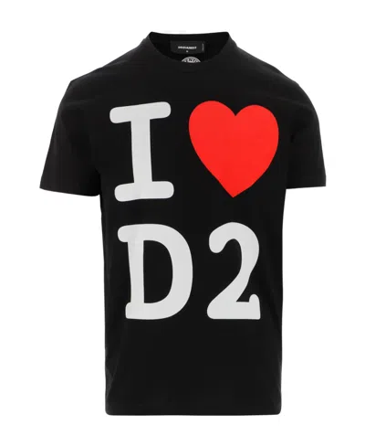 DSQUARED2 DSQUARED2 GRAPHIC PRINTED CREWNECK T-SHIRT