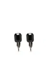 Dsquared2 Ibra Crystal-embellished Clip Earrings In 银色