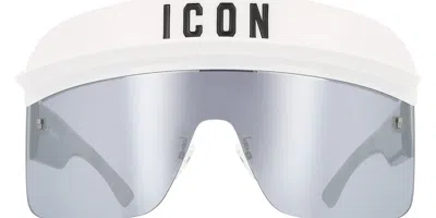 Dsquared2 Icon 0001/s Vk6/t4 Men's Sunglasses White Size 99