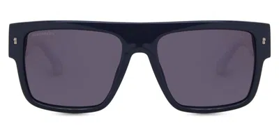 Dsquared2 Icon 0003/s 0ju/xt Men's Sunglasses Blue Size 56