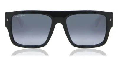 Dsquared2 Icon 0003/s 80s/9o Men's Sunglasses Black Size 56