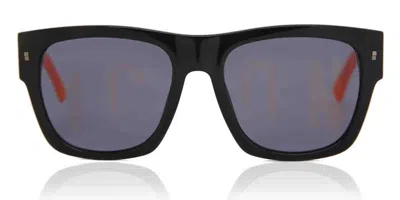 Dsquared2 Icon 0004/s 8lz/7y Men's Sunglasses Black Size 55