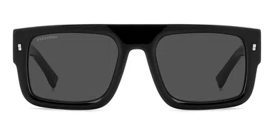 Dsquared2 Icon 0008/s 807/ir Men's Sunglasses Black Size 54