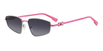 Dsquared2 Icon 0015/s 3yz/9o Men's Sunglasses Silver Size 60