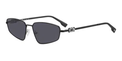 Dsquared2 Icon 0015/s 807/ir Men's Sunglasses Black Size 60