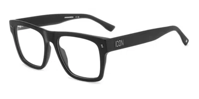 Dsquared2 Icon 0018 003 Men's Glasses Black Size 54 - Free Lenses - Blue Light Block Available