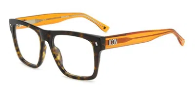 Dsquared2 Icon 0018 Men's Glasses, Tortoiseshell, Size 54 In Brown