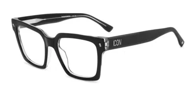 Dsquared2 Icon 0019 Women's Glasses, Black, Size 52