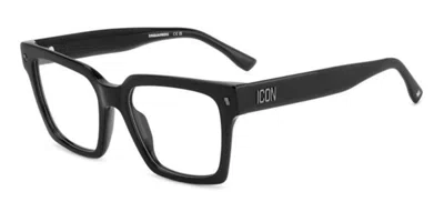 Dsquared2 Icon 0019 Women's Glasses, Black, Size 52
