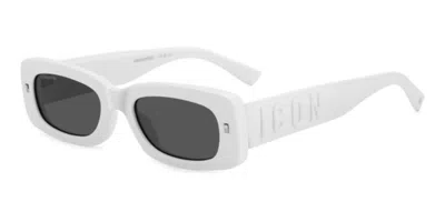 Dsquared2 Icon 0020/s Vk6/ir Men's Sunglasses White Size 52