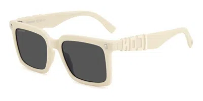 Dsquared2 Icon 0025/s Szj/ir Men's Sunglasses White Size 53