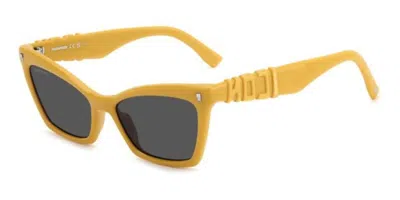 Dsquared2 Icon 0026/s 40g/ir Women's Sunglasses Yellow Size 55