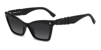 Dsquared2 Icon 0026/s 807/9o Women's Sunglasses Black Size 55