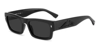 Dsquared2 Icon 0027/s 003/ir Occhiali Da Sole Neri Per Uomo In Black