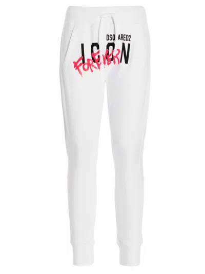 Dsquared2 ‘icon 4 Ever' Joggers In White