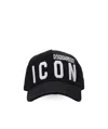 Dsquared2 D-squared2 Mans Black Cotton Gabardine Cap With Logo In Black