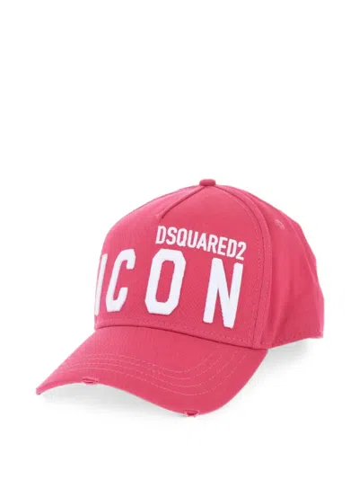 Dsquared2 Icon Baseball Cap In Pink