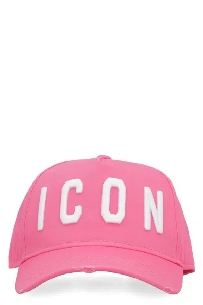 Dsquared2 Icon Baseball Cap In Pink