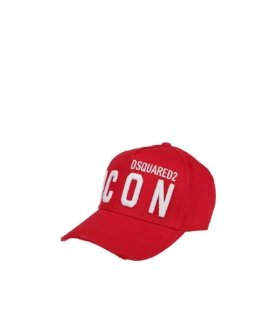 Dsquared2 Icon Baseball Cap In Red