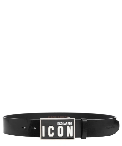 Dsquared2 Icon Belt In Black