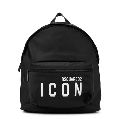 Dsquared2 Icon Black Nylon Backpack
