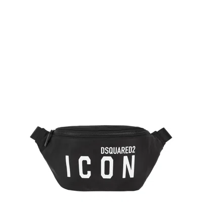 Dsquared2 Icon Black Nylon Belt Bag
