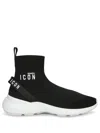 Dsquared2 Fly Sock-style Sneakers In Black