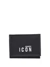 Dsquared2 Icon Black Wallet In Black