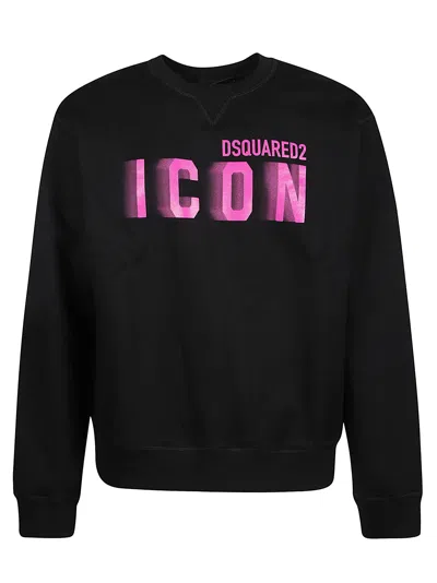 Dsquared2 Icon Blur Cotton Sweatshirt In 970