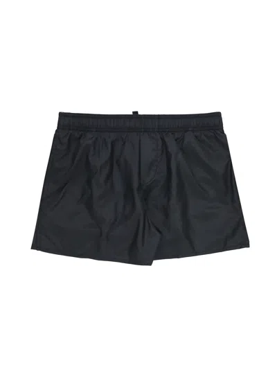 Dsquared2 Kids' Icon Boxer In Black