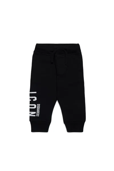 DSQUARED2 ICON BRANDED FLEECE JOGGER PANTS