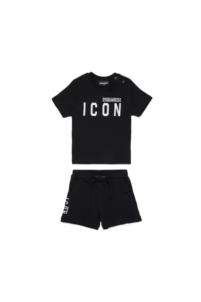 DSQUARED2 PIGIAMA CORTO CON LOGO ICON