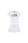 Dsquared2 Icon Set In White