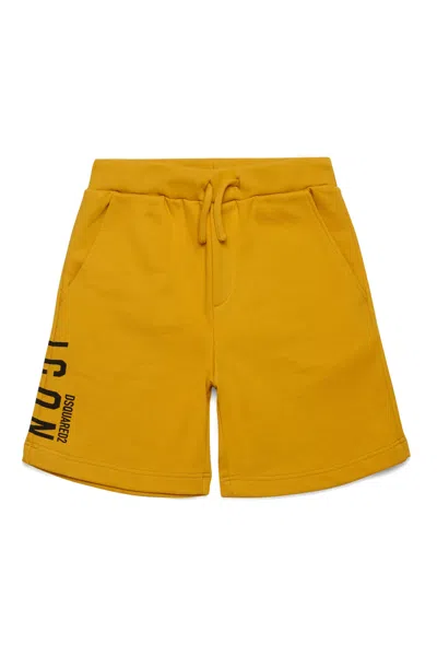 Dsquared2 Icon Branded Shorts In Yellow